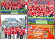 Fun Walk Dan Senam Sehat Sekaligus Konsultasi Hukum Gratis Acara Peradi Tangerang, Di Buka Langsung Oleh Wali Kota Tangsel Drs.H.Benyamin Davnie   