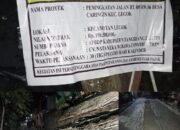 Ini Bukan Dunia Tipu-Tipu! Betonisasi Yang Di Kerjakan CV.NATANEKA WIBAWA CONSTRUKTION Diduga Kurangi Volume