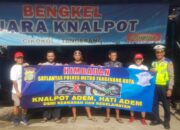 Satlantas Polres Metro Tangerang kota Imbau Pengendara Tak Gunakan Knalpot Brong
