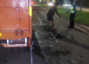 Tabrakan Terjadi Motor Metic Dengan Mobil Truk Di Jalan Raya Rawa Buntu Serpong