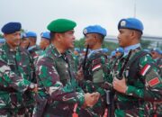 Kasad Dampingi Panglima TNI terima Kontingen Garuda XXIII-Q/Unifil Purna Tugas