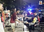 Direktorat Samapta Subdit Gasum Polda Metro Jaya Melakukan Patroli Sekalian Berbagi Makan Sahur