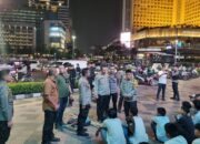 Momen Kapolda Metro Turun Cek Konvoi Motor di Bundaran HI