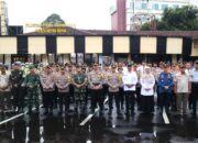 Polres Metro Depok Melaksanakan Apel Gelar Pasukan Ops Ketupat Jaya 2024 Dalam Rangka Amankan Idul Fitri 1445 H