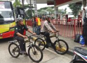 Antisipasi Kejahatan Polres Metro Tangerang Kota Gelar Patroli Sepeda Di Rest Area