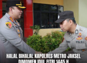 Apel Pagi Dan Halal Bihalal Polres Metro Jakarta Selatan Bersama Anggota