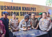 Kapolresta Cirebon Resmikan Monumen Udang dari Knalpot Yang Tidak Sesuai Spesifikasi Teknis 