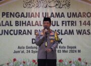 Kapolrestro Depok Sambut Kedekatan Bersama Ulama dalam Pengajian Halal Bi Halal Dan Peluncuran Buku Islam Wasathiyyah