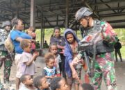 Apkam Gabungan TNI Polri Beri Rasa Aman Cegah Masyarakat Kampung Pogapa Mengungsi Akibat Serangan OPM