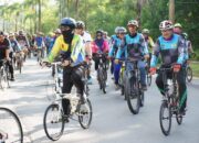 Syiarkan MTQH Ke-10 Kepri Rombongan Pegowes PWI Touch-Down Di Tanjungpinang 