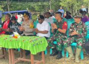 ansatgas Yonif 122/TS Bersama Pemerintah Daerah Laksanakan Peletakan Batu Pertama Pembangunan Pendirian BTS 4G di 19 Titik Wilayah Perbatasan RI-PNG