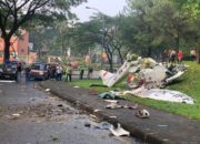 Polres Tangerang Selatan Dan KNKT Olah TKP Musibah Cessna Di BSD