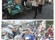 Tebar Kebahagiaan Kapolrestabes Surabaya Kembali Gelar Sarapan Bareng Abang Becak