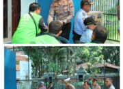 Tebar Kepedulian Polresta Malang Kota Ajak Taruna Akpol Gelar Bansos Untuk Driver Ojol Dan Kamling Udara