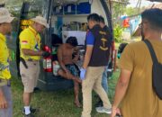 Tourist Police Polres Pesisir Barat Beri Pertolongan Kepada Atlit Surfing
