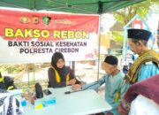 Bakso Rebon Polresta Cirebon Berikan Layanan Pemeriksaan Kesehatan Gratis kepada Masyarakat