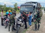Patroli Gabungan TNI Marinir Bersama Polri Dan Tomas Amankan Wilayah Sokamu