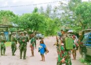 Kunjungi dan Sapa Massi, Kehadiran TNI Marinir Disambut Antusias Warga