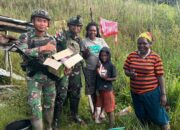 Wujudkan Keamanan Dan Kesejahteraan Di Intan Jaya, Satgas Yonif 509 Kostrad Gencar Patroli Dan Berbagi