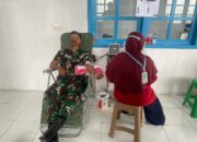 Satgas Marinir Gelar Donor Darah Bantu Stok Darah RSUD Dekai