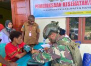 Satgas Yonif 762/VYS Bersama Dharma Wanita Persatuan Kabupaten Maybrat Gelar Pengobatan Massal