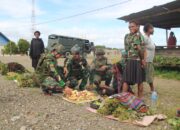 ROSITA SATGAS TNI BANGKITKAN SEMANGAT PEDAGANG PASAR KEYABI