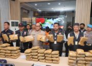 Polres Metro Jakarta Utara Gagalkan Peredaran Ganja Seberat 77 Kg