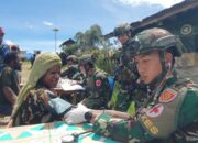 Warga Gigobak Sambut Gembira Pengobatan Gratis Satgas TNI