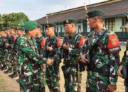 Yonarmed 11 Kostrad Laksanakan Upacara Pengantaran Satgas Pamtas RI-Malaysia