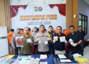 Press Release Ungkap Kasus Narkotika, Kapolres Kurang Lebih 36.152 Jiwa Berhasil Diselamatkan