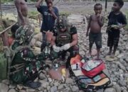 Prajurit Habema Sigap Obati Luka Anak Delpel