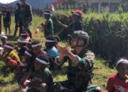 Satgas Habema Dan Warga Mayuberi Rayakan HUT ke-79 RI Dengan Meriah