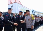 Karoops Polda Jatim Pimpin Apel Gelar Pasukan Di Pelabuhan Ketapang Pastikan Kesiapan Pengamanan KTT IAF II 2024 Dan HLF-MSP