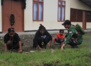 Satgas Habema Bersama Warga Yunat Semangat Kerja Bakti Bersihkan Gereja Kingmi Kenyam
