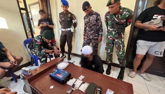 Satgas Yonarmed 11 Kostrad Gagalkan Penyeludupan 156 Gram Sabu Dari Malaysia