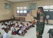 Wujud Kepedulian Satgas TNI Beri Edukasi Anak Sejak Dini Cara Gosok Gigi Yang Benar Di SD YPK Kuler