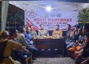 Ngopi Kamtibmas Sambil Ngopi Bahas Kamtibmas Di Poskamling RW 14 Kelurahan Kebon Melati