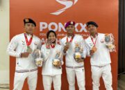 BRIMOB RAIH MEDALI PERUNGGU CABOR MUAYTHAI PON XXI ACEH-SUMUT