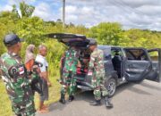 Aksi Cegah dan Tangkal, Satgas Yonzipur 5/ABW Sweeping Keamanan Wilayah