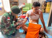 Satgas Yonarmed 11 Kostrad Selamatkan Korban Luka Bakar Di Sebatik Tengah