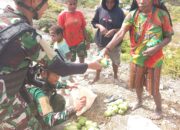 Rosita Satgas Habema Bantu Perekonomian Warga Mbilusiga