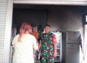 Sigap Babinsa dan Babinkamtibmas Klojen Terjun Langsung Di Lokasi Kebakaran