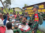 Warga Kurima Serbu Lokasi Pelayanan Kesehatan Keliling Dari Satgas 641/Bru