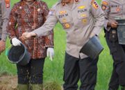 Dukung Ketahanan Pangan Nasional, Kakorbinmas Baharkam Polri Semai Padi di Kulonprogo