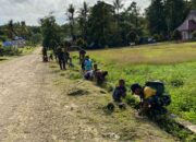 Warga Yalai Sambut Inisiatif Satgas Habema Kerja Bakti Bersihkan Lingkungan