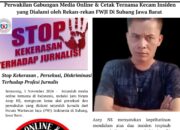 Gabungan Media Online Dan Cetak Ternama Kecam Keras Persekusi Terhadap Jurnalis FWJI Di Subang