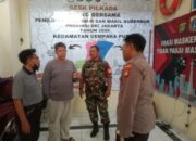 Pengamanan Di Gudang Logistik Pilkada Kecamatan Cempaka Putih Oleh Tiga Pilar