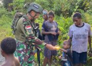 Warga Massi Sambut Gembira Komsos Satgas Marinir Habema