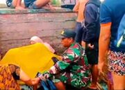 Dramatis, Babinsa Mempawah Bantu Evakuasi Ibu Hamil 9 Bulan Yang Terjebak Banjir