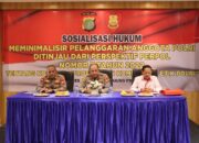 Sosialisasi Penyuluhan Hukum Meminimalisir Pelanggaran Anggota Polri melalui Perpol Nomor 7 Tahun 2022